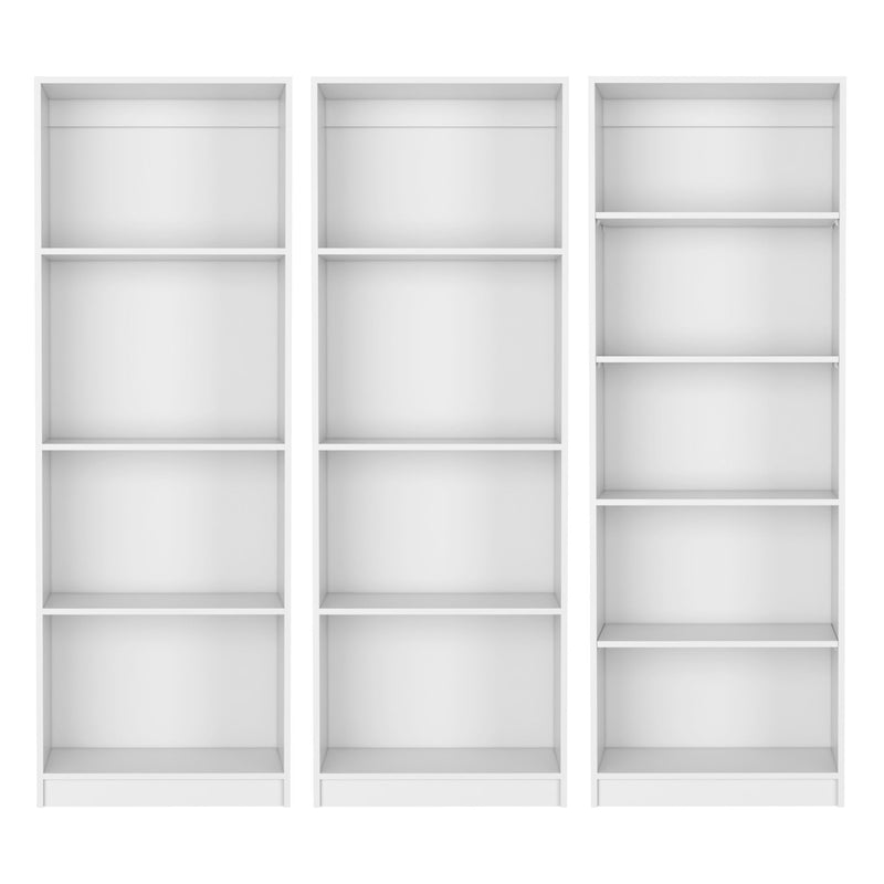 Thirteen Tier Modular Bookcase (Set of 3) (546628) - White