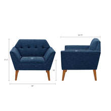 Load image into Gallery viewer, Modern Lounge Chair With Button Tufting
