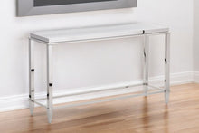 Load image into Gallery viewer, Glass Frame Console Table - Silver

