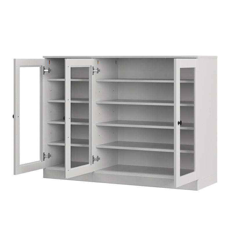 Solid Woodshoe Storage Cabinet (756017) - White