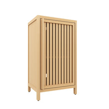 Load image into Gallery viewer, Bamboo Freestanding Storage Cabinet With Door And Shelf For Bathroom, Living Room, Kitchen - Natural / Natural Wood
