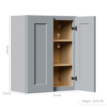 Load image into Gallery viewer, Shaker Wall Cabinet With Soft-Close Doors, Adjustable Shelves
