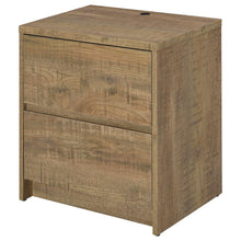 Load image into Gallery viewer, Transitional Nightstand With Dual USB Charging And Motion Sensor Light
