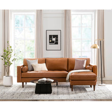 Load image into Gallery viewer, Mid-Century Tufted Sectional With Reversible Chaise
