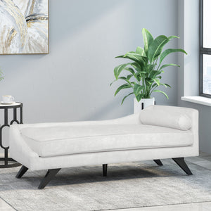 Etherealuxe - Chaise Lounge With Birch Splayed Legs