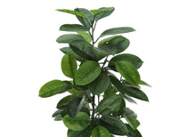 Load image into Gallery viewer, 52" Tall, Artificial Plant, Rubber Tree, Indoor, Faux, Fake, Floor, Greenery, Potted, Real Touch, Decorative - Green / Black
