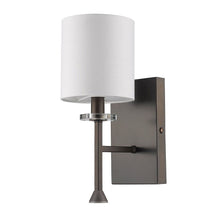 Load image into Gallery viewer, Minimalist Wall Sconce With Fabric Shade - Bronze
