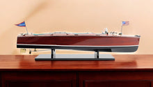 Load image into Gallery viewer, c1928 Chris Craft Triple Cockpit Large Painted Model - Brown
