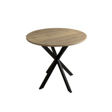 Load image into Gallery viewer, Round Dining Table For 2 - 4 People, Compact Kitchen Or Dining Room - Rustic Brown
