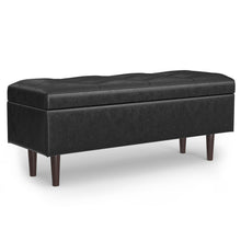 Load image into Gallery viewer, Shay - Large Square Coffee Table Storage Ottoman Mid-Century Style
