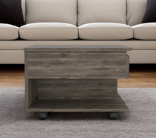 Load image into Gallery viewer, Manufactured Wood Rectangular Lift Top Coffee Table With Drawer - Dark Brown
