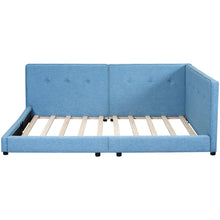 Load image into Gallery viewer, Modern Upholstered Platform Bed With USB Ports And LED Belt
