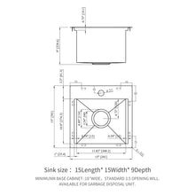 Load image into Gallery viewer, Modern Stainless Steel 15" Drop In Kitchen Sink Workstation With Accessories - Brushed Nickel

