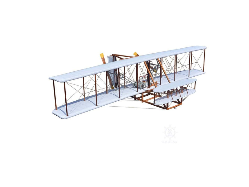 c1903 Wright Brothers Flyer Model Sculpture - Brown / White