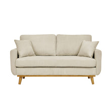 Load image into Gallery viewer, Upholstered Loveseat With Arms And Pillows
