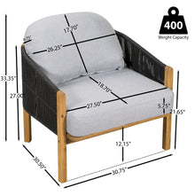 Load image into Gallery viewer, Grotta - Outdoor Wood Club Chair (Set of 2)
