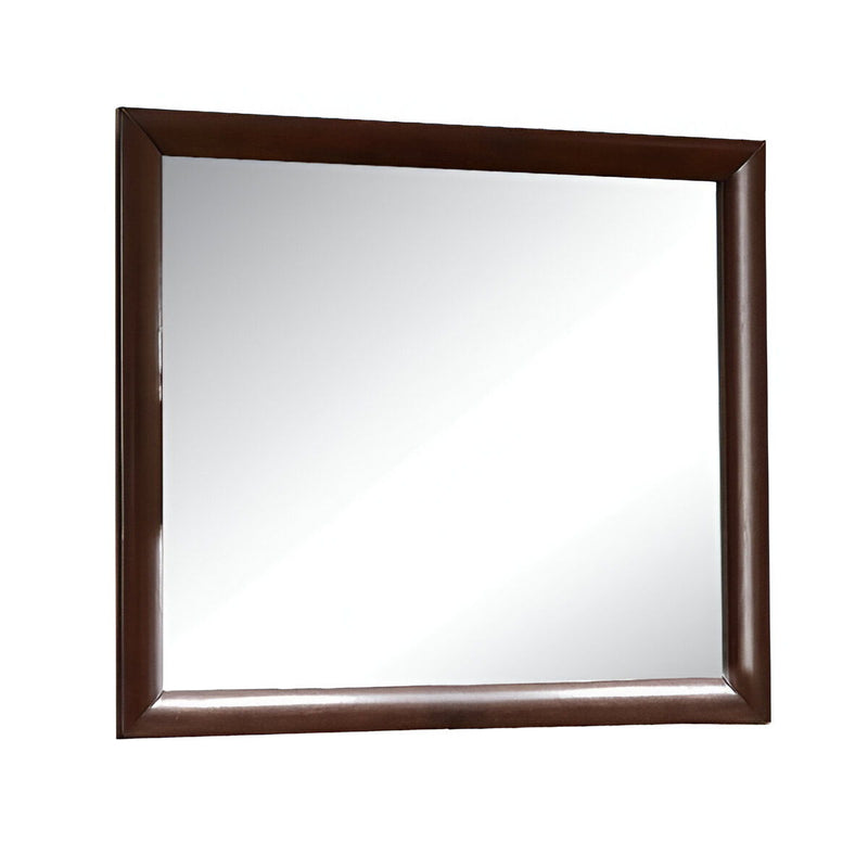 35" Framed Mounted Dresser Mirror - Espresso