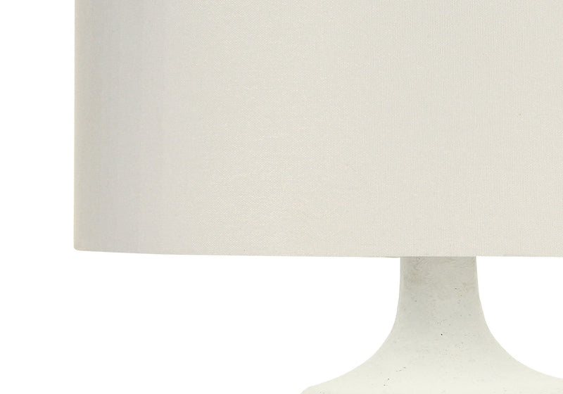Gourd Table Lamp With Drum Shade - Cream