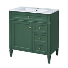 Load image into Gallery viewer, Bathroom Vanity With Top Sink, 2 Drawers &amp; Tip Out Drawer
