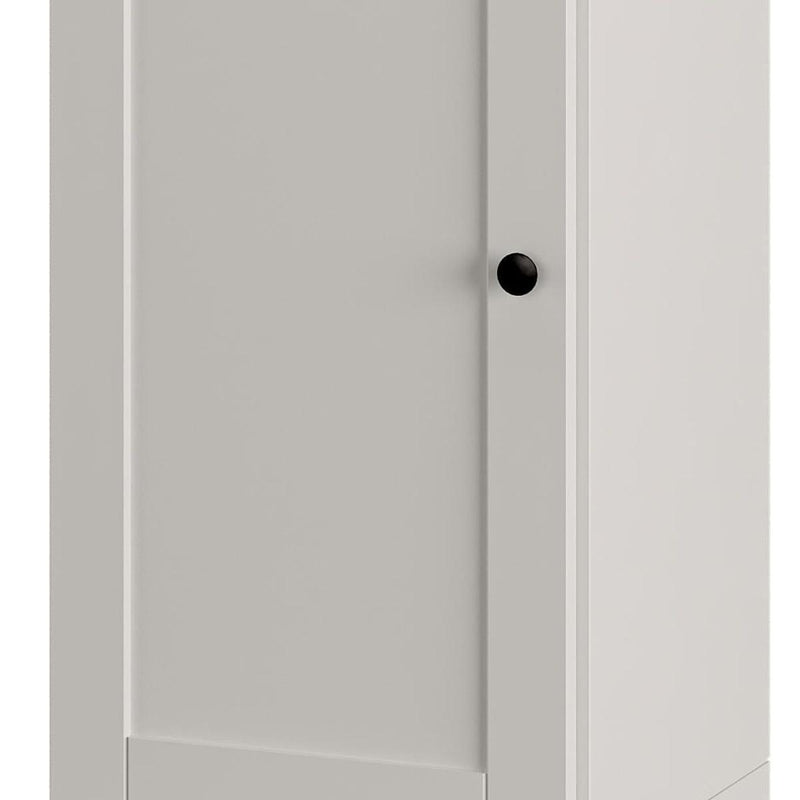 Ten Pair Solid Woodshoe Storage Cabinet (752123) - Off White