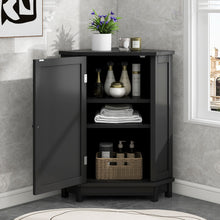 Load image into Gallery viewer, Bathroom Cabinet Triangle Corner Storage Cabinet With Adjustable Shelf Modern Style
