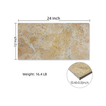 Load image into Gallery viewer, Marble Tile For Floor And Wall Honed 12 X 24" Stone (Set of 4) - Beige / Gold
