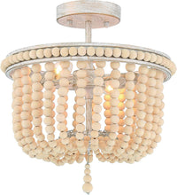 Load image into Gallery viewer, Unique Statement Two Light Metal Dimmable Flush Chandelier - Gold / White
