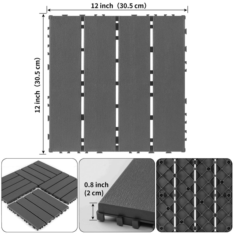 Interlocking Deck Tiles For Outdoor Patio
