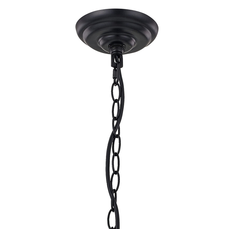 29'' Candle Style Twelve Light Metal Dimmable Chandelier - Black / Gold
