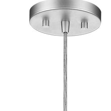 Load image into Gallery viewer, Acrylic And Steel Shade Hanging Globe Light - Silver
