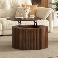 Load image into Gallery viewer, Round Lift Top Coffee Table With Hidden Storage For Living Room
