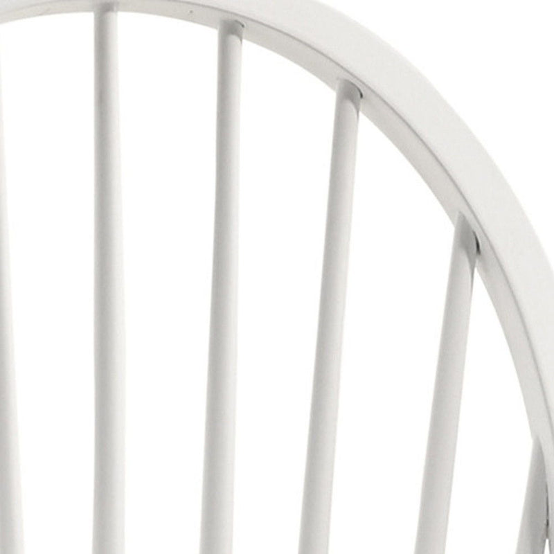 Wood Windsor Back Dining Side Chair - White