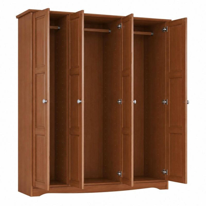 Solid Wood Four Door Combo Dresser (765064) - Coffee