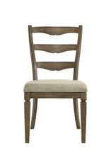 Load image into Gallery viewer, Upholstered Fabric Open Back Dining Side Chairs (Set of 2) - Gray / Oak
