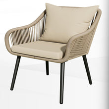Load image into Gallery viewer, 5 Piece Twisted Rattan Patio Dining Set With Table
