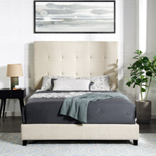 Load image into Gallery viewer, Tufted Upholstered Headboard Platform Bed

