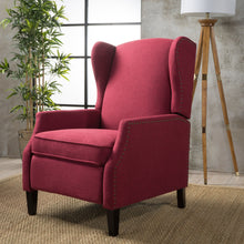 Load image into Gallery viewer, Westeros Wing Back Fabric Upholstered Recliner

