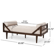 Load image into Gallery viewer, Chic Contemporary Chaise Lounge With Button Tufting And Bentwood Structure
