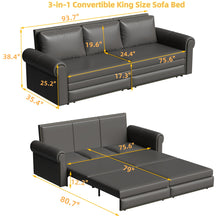 Load image into Gallery viewer, Chesterfield Sofa &amp; Pull Out Bed
