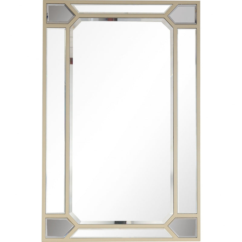43" Metal Framed Accent Mirror - Silver