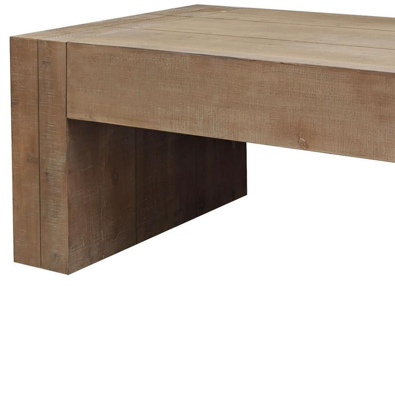 Chunky Rectangular Coffee Table - Natural