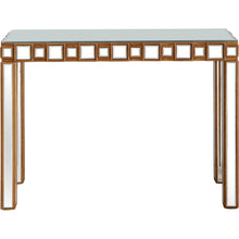 Load image into Gallery viewer, 43" Mirrored Glass Console Table - Gold
