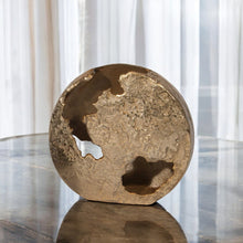 Load image into Gallery viewer, Hammered Round Table Vase (576748) - Gold
