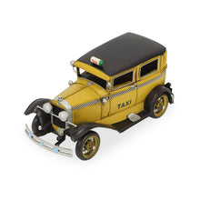 Load image into Gallery viewer, Hand Painted 1931 Taxi Model Car - Yellow / Black
