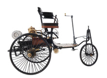 Load image into Gallery viewer, c1886 Three Wheeled Mercedes Benz Motor Car Sculpture - Black / Gold
