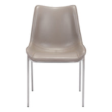 Load image into Gallery viewer, Stitch Upholstered Faux Leather Dining Side Chairs (Set of 2) - Gray
