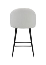 Load image into Gallery viewer, Metal Low Back Counter Height Bar Chairs (Set of 2) - White And Black

