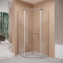 Load image into Gallery viewer, Frameless Neo Angle Shower Door WithTempered Glass
