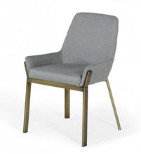 Load image into Gallery viewer, Dining Chair - Gray / Antique Brass
