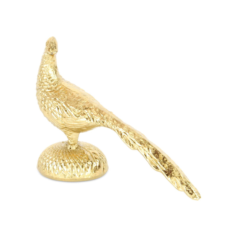 Peacock Tabletop Sculpture - Gold